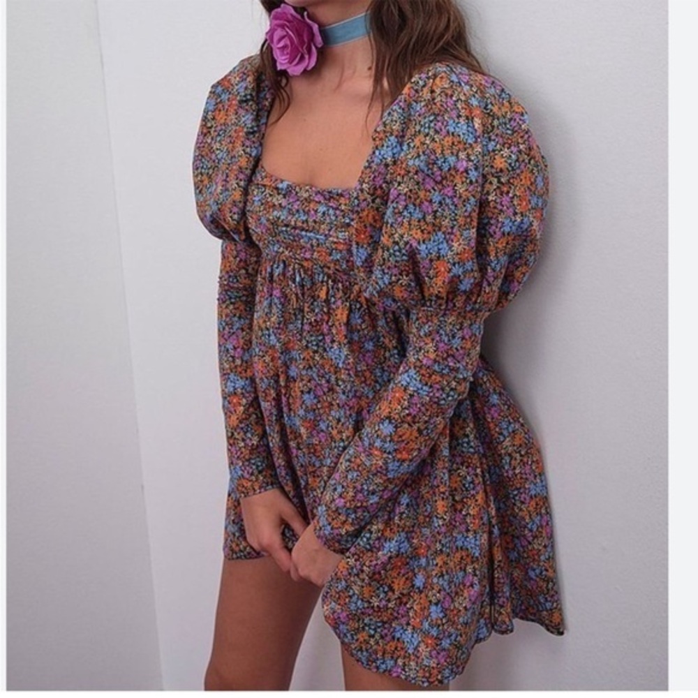 NWT For Love And Lemons BRITTANY MINI DRESS